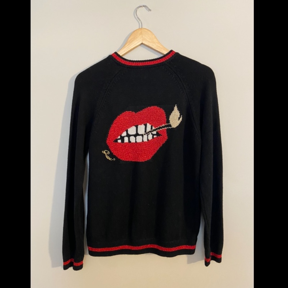 Guess bomber style sweater